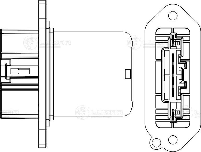 Luzar LFR 2549 - Опір, реле, вентилятор салону autocars.com.ua