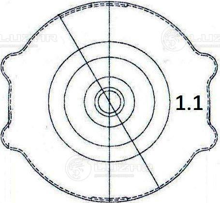 Luzar LL 0301 - Кришка, резервуар охолоджуючої рідини autocars.com.ua