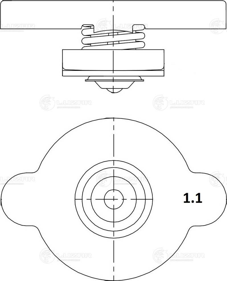 Luzar LL 1905 - Кришка, резервуар охолоджуючої рідини autocars.com.ua