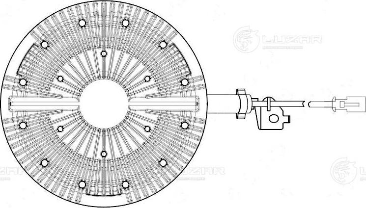 Luzar LMC 1203 - Зчеплення, вентилятор радіатора autocars.com.ua