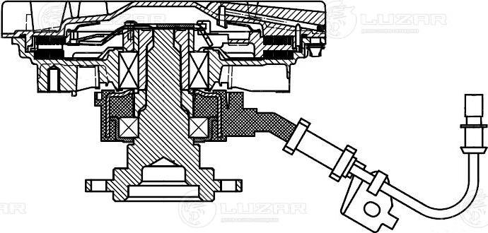 Luzar LMC 1204 - Зчеплення, вентилятор радіатора autocars.com.ua