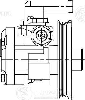 Luzar LPS 0803 - Гідравлічний насос, рульове управління, ГУР autocars.com.ua