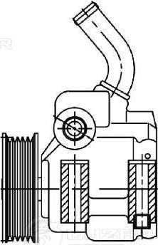 Luzar LPS 1001 - Гідравлічний насос, рульове управління, ГУР autocars.com.ua