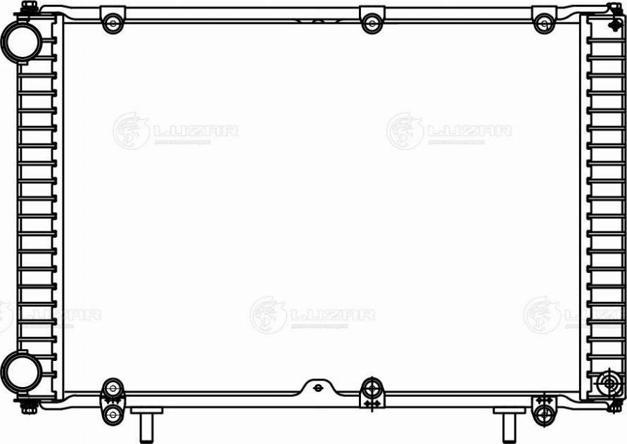 Luzar LRc 0327 - Радіатор, охолодження двигуна autocars.com.ua