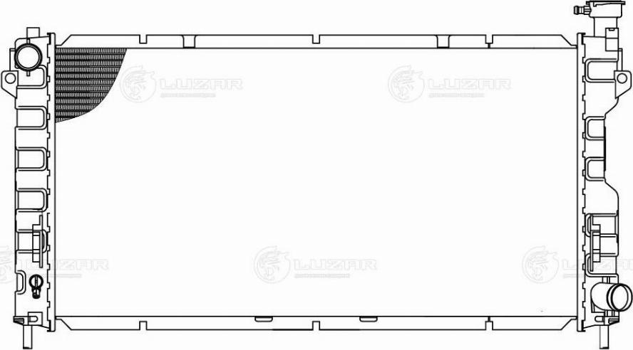 Luzar LRc 0348 - Радіатор, охолодження двигуна autocars.com.ua