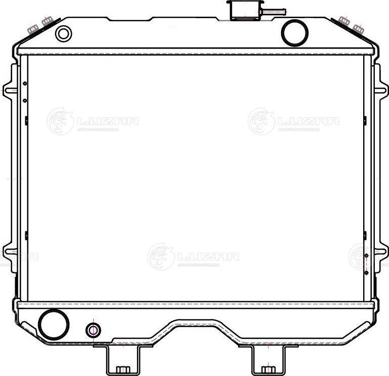 Luzar LRc 03608 - Радиатор, охлаждение двигателя avtokuzovplus.com.ua