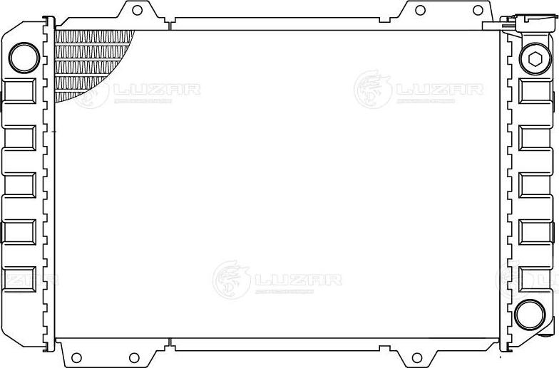 Luzar LRc 0592 - Радіатор, охолодження двигуна autocars.com.ua