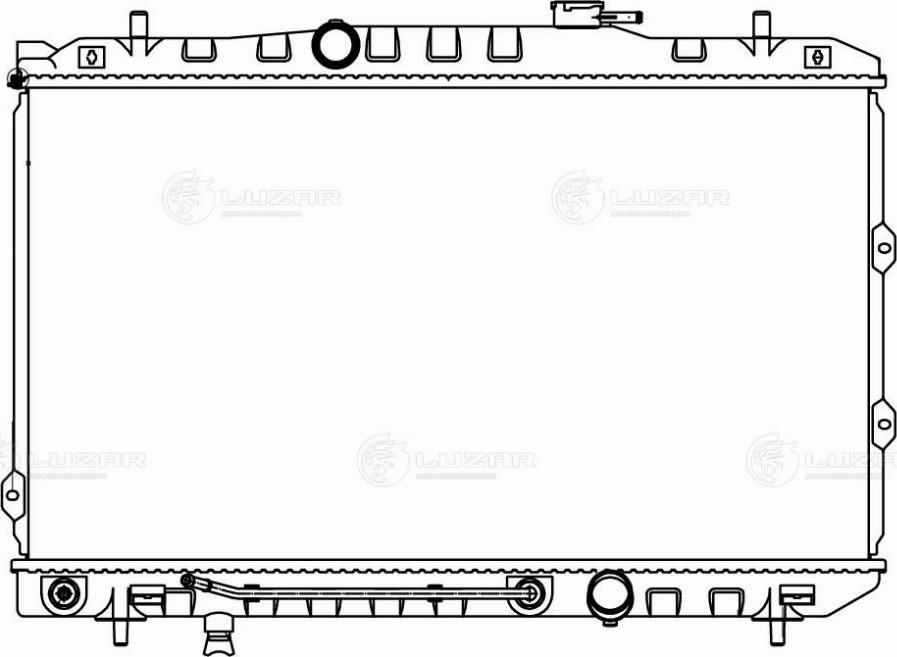 Luzar LRc 0806 - Радіатор, охолодження двигуна autocars.com.ua