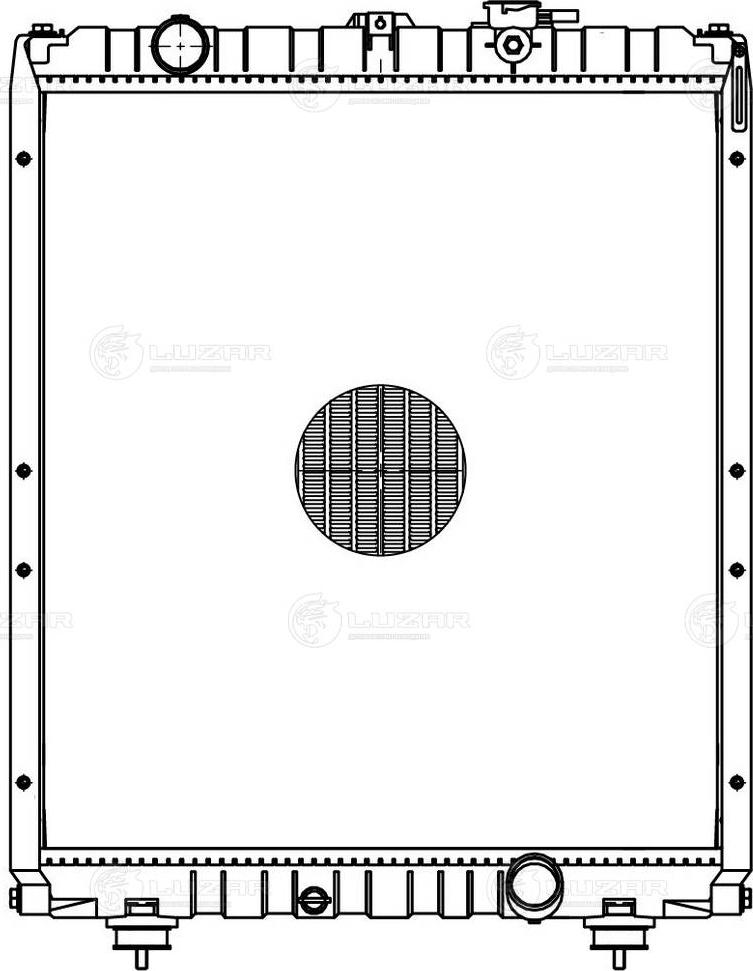 Luzar LRc 0809 - Радиатор охлаждения Hyundai HD-County 98- 50857026 LRc 0809 Luzar autocars.com.ua