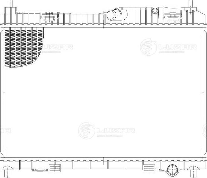 Luzar LRC1024 - Радиатор охлаждения Ford Fiesta 08- 1.25i-1.4i-1.6i MT LRc 1024 Luzar autocars.com.ua