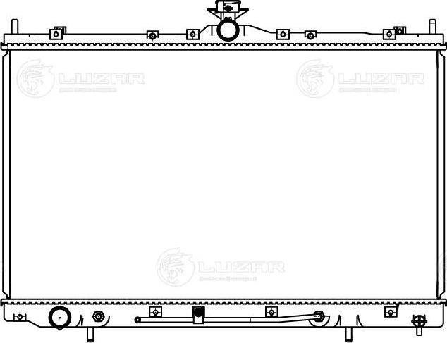 Luzar LRc 1102 - Радіатор, охолодження двигуна autocars.com.ua