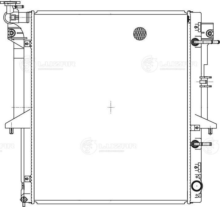 Luzar LRc 11152 - Радіатор, охолодження двигуна autocars.com.ua