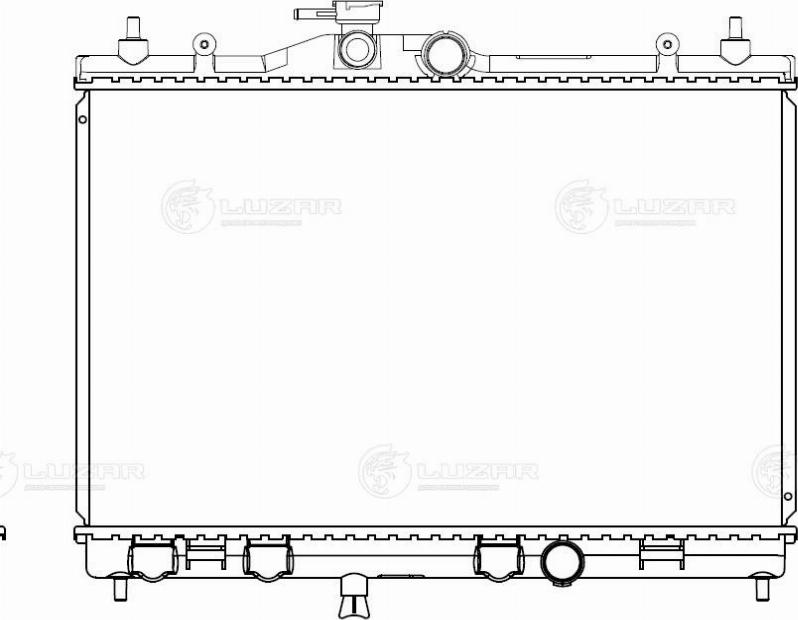 Luzar LRc 141EE - Радіатор, охолодження двигуна autocars.com.ua