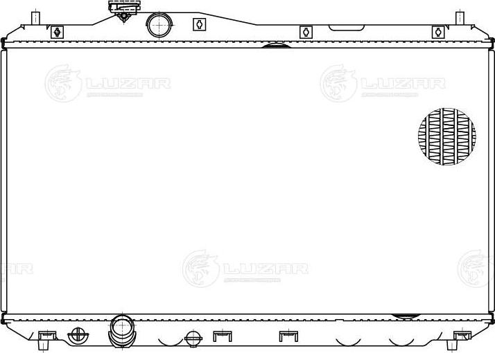 Luzar LRC2312 - Радіатор, охолодження двигуна autocars.com.ua