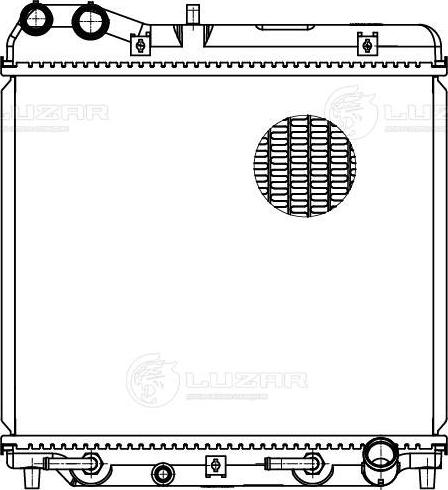 Luzar LRc 2319 - Радіатор, охолодження двигуна autocars.com.ua