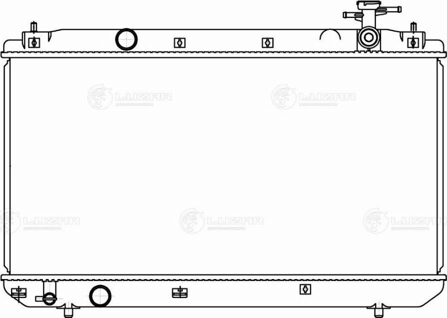 Luzar LRc 3034 - Радіатор, охолодження двигуна autocars.com.ua