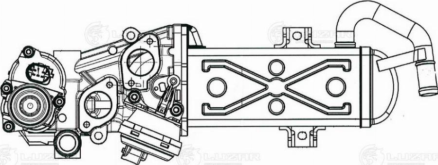 Luzar LREG 1808 - Модуль возврата ОГ avtokuzovplus.com.ua