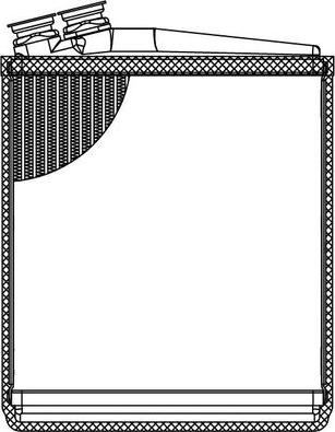 Luzar LRh 1011 - Теплообмінник, опалення салону autocars.com.ua