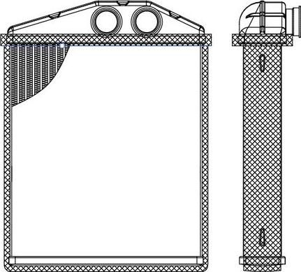 Luzar LRh 2144 - Теплообменник, отопление салона avtokuzovplus.com.ua