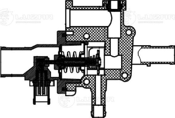 Luzar LT 0548 - Термостат, охлаждающая жидкость avtokuzovplus.com.ua