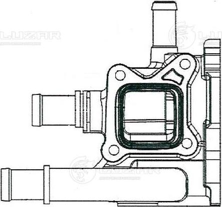 Luzar LT 0549 - Термостат, охлаждающая жидкость avtokuzovplus.com.ua