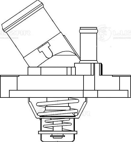 Luzar LT 1435 - Термостат, охлаждающая жидкость avtokuzovplus.com.ua