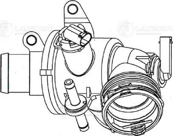Luzar LT 15651 - Термостат, охолоджуюча рідина autocars.com.ua
