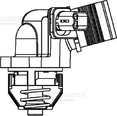 Luzar LT 2007 - Термостат для а-м PSA 207 06--C3 02- 1.4i [TU3A] 103°С с корпусом LT 2007 autodnr.net