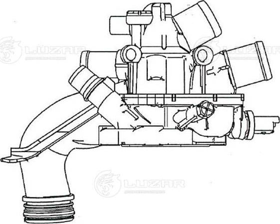 Luzar LT 2070 - Термостат, охлаждающая жидкость avtokuzovplus.com.ua