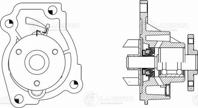 Luzar LWP 0999 - Водяний насос autocars.com.ua