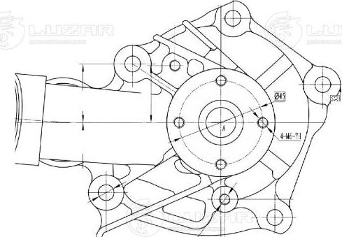 Luzar LWP 1120 - Водяной насос avtokuzovplus.com.ua