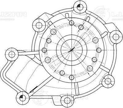 Luzar LWP 17220 - Водяной насос avtokuzovplus.com.ua