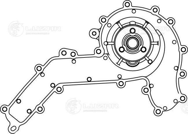 Luzar LWP 1834 - Водяний насос autocars.com.ua