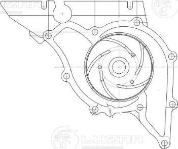 Luzar LWP 1878 - Водяной насос avtokuzovplus.com.ua