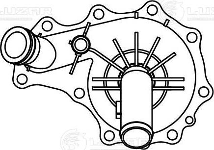 Luzar LWP 2021 - Водяной насос avtokuzovplus.com.ua