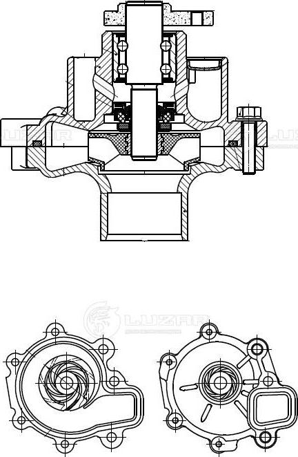 Luzar LWP 2504 - Водяний насос autocars.com.ua