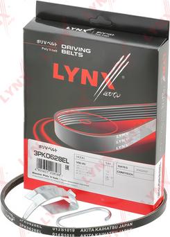 LYNXauto 3PK0628EL - Ремень поликлиновой эластичный VOLVO S60 II 2.0-2.5 12> - S80 II 2.0D-2.5 06> - XC60 2.0D-2.4D 09> - autodnr.net