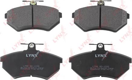 LYNXauto BD-1205 - Колодки тормозные передние AUDI 80 1.6-2.3 >94-A4 1.8-1.9TD 95-00  CHERY Tiggo  VW Caddy 1.4-1.0D 95 autodnr.net
