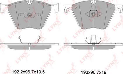 LYNXauto BD-1432 - Тормозные колодки, дисковые, комплект avtokuzovplus.com.ua