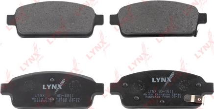LYNXauto BD-1811 - Колодки тормозные задние CHEVROLET Cruze 09>  OPEL Astra J 1.3D-2.0D 09> autodnr.net