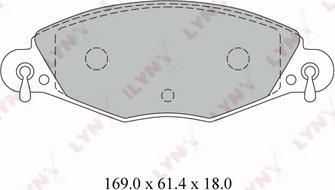 FIT FP2319E - Тормозные колодки, дисковые, комплект avtokuzovplus.com.ua