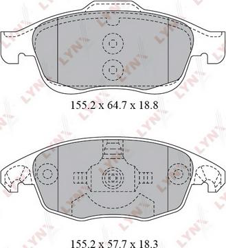 ABE DBP341971 - Гальмівні колодки, дискові гальма autocars.com.ua