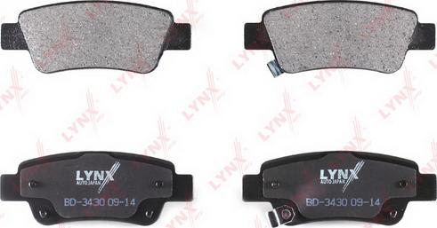LYNXauto BD-3430 - Колодки тормозные задние HONDA CR-V 2.0-2.4 07> autodnr.net