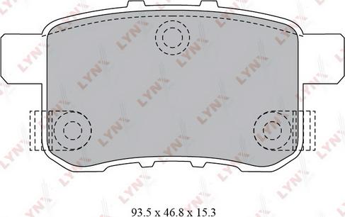 LYNXauto BD-3431 - Гальмівні колодки, дискові гальма autocars.com.ua