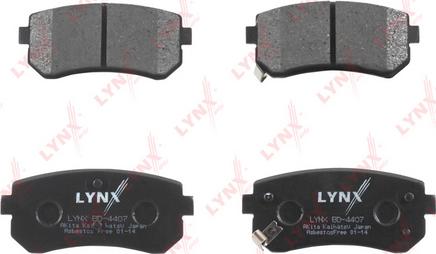 LYNXauto BD-4407 - Колодки тормозные задние HYUNDAI AccentMC 05> - i30  KIA Ceed-Pro Ceed-Rio II 05> autodnr.net