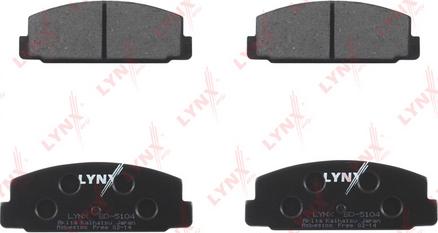 LYNXauto BD-5104 - Колодки тормозные задние MAZDA 323 01-04-626 2.0 97-02-PremacyCP 99> autodnr.net