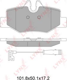 LYNXauto BD-5353 - Тормозные колодки, дисковые, комплект autodnr.net