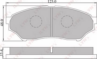 LYNXauto BD-5512 - Тормозные колодки, дисковые, комплект avtokuzovplus.com.ua