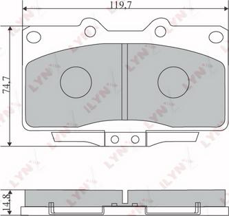 Blue Print ADC44232A - Гальмівні колодки, дискові гальма autocars.com.ua