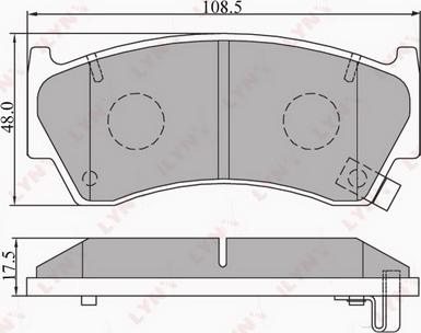 LYNXauto BD-5703 - Тормозные колодки, дисковые, комплект avtokuzovplus.com.ua